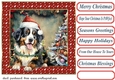 Framed pup in a tangle Christmas card front 9