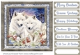 Framed winter animals card front 1