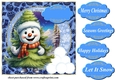 Snowman card front 2