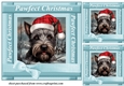 3 Scottish terrier Pawfect Christmas card fronts/toppers 1