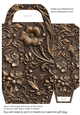 Embossed metal look gift bag 5