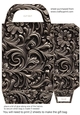 Embossed metal look gift bag 6