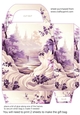 Lavender floral gift bag 12