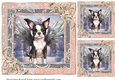 3 Christmas angel pup card fronts/toppers 4
