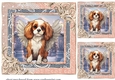 3 Christmas angel pup card fronts/toppers 7