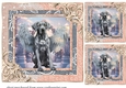 3 Christmas angel pup card fronts/toppers 13