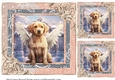 3 Christmas angel pup card fronts/toppers 14
