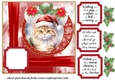 Christmas kitty card front N1
