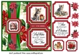 2 Panel Christmas kitten card front 2