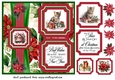 2 Panel Christmas kitten card front 3