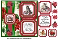 2 Panel Christmas kitten card front 4