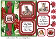 2 Panel Christmas kitten card front 5
