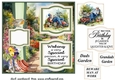 2 Panel mowing the lawn card front 2