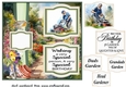 2 Panel mowing the lawn card front 3