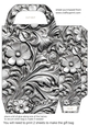 Silver metal embossed gift bag 1