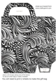 Silver metal embossed gift bag 3