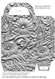 Silver metal embossed gift bag 4
