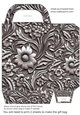Silver metal embossed gift bag 5