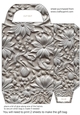 Silver metal embossed gift bag 6