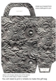 Silver metal embossed gift bag 7