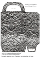 Silver metal embossed gift bag 8
