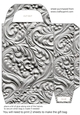 Silver metal embossed gift bag 9