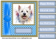 Its all about the splash West Highland terrier card front 10