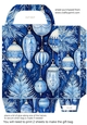 Blue Christmas themed gift bag 1