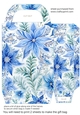Blue Christmas themed gift bag 2