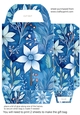 Blue Christmas themed gift bag 3