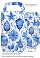 Blue Christmas themed gift bag 4