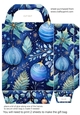 Blue Christmas themed gift bag 5