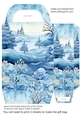 Blue Christmas themed gift bag 7