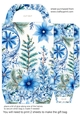 Blue Christmas themed gift bag 8