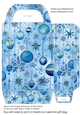 Blue Christmas themed gift bag 9