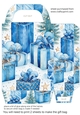 Blue Christmas themed gift bag 10