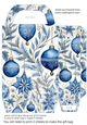 Blue Christmas themed gift bag 11