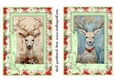 2 5x7 Christmas animal card fronts/toppers 2