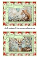 2 7x5 Christmas animal card fronts/toppers 4