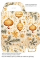 Gold Christmas themed gift bag 1