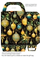 Gold Christmas themed gift bag 4