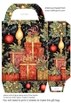 Gold Christmas themed gift bag 11
