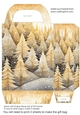 Gold Christmas themed gift bag 13
