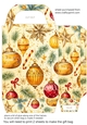 Gold Christmas themed gift bag 15