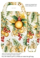 Gold Christmas themed gift bag 16