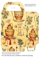 Gold Christmas themed gift bag 17
