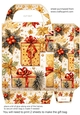 Gold Christmas themed gift bag 18