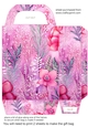 Pink boho Christmas gift bag 1