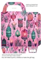 Pink boho Christmas gift bag 3