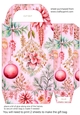 Pink boho Christmas gift bag 5